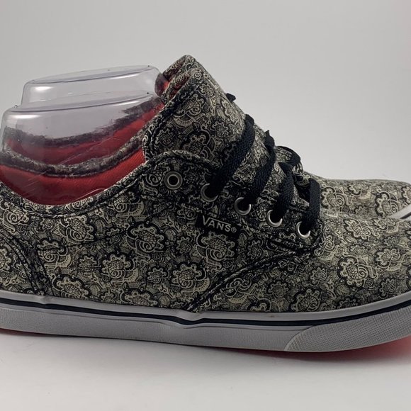 Vans Atwood (TBR4R) Paisley Print Shoes Henna Black (VN-0U4IAYQ) Size 7 Women's - Picture 3 of 10